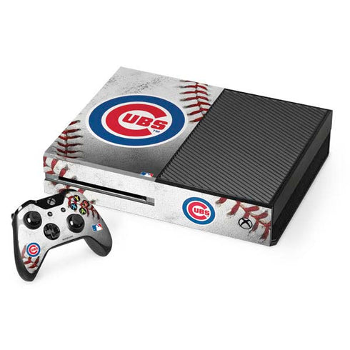 MLB Chicago Cubs Game Ball Xbox One Console and Controller Bundle Skin