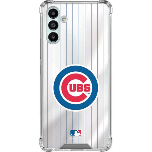 MLB Chicago Cubs Home Jersey Galaxy A13 5G Clear Case