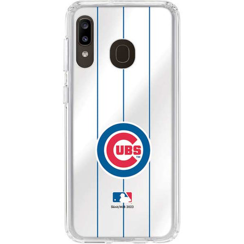 MLB Chicago Cubs Home Jersey Galaxy A20 Clear Case