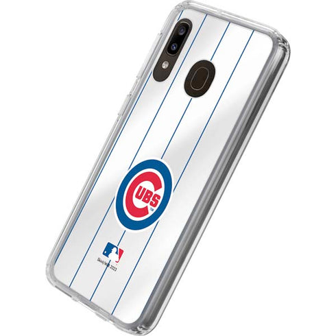 MLB Chicago Cubs Home Jersey Galaxy A20 Clear Case