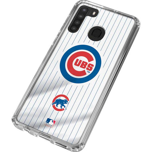 MLB Chicago Cubs Home Jersey Galaxy A21 Clear Case