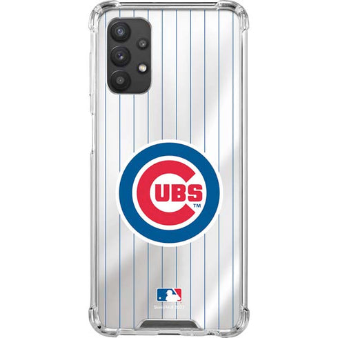 MLB Chicago Cubs Home Jersey Galaxy A32 5G Clear Case