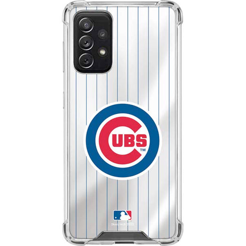 MLB Chicago Cubs Home Jersey Galaxy A72 5G Clear Case