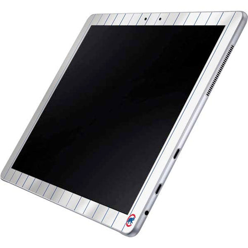 MLB Chicago Cubs Home Jersey Galaxy Book 12in Skin