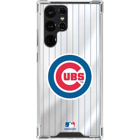 MLB Chicago Cubs Home Jersey Galaxy S24 Ultra Clear Case