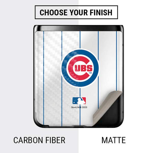 MLB Chicago Cubs Home Jersey Galaxy Z Flip Skin