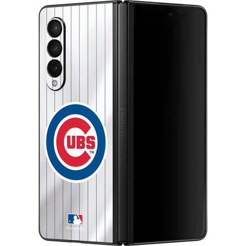 MLB Chicago Cubs Home Jersey Galaxy Z Fold3 5G Skin