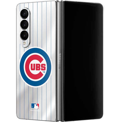 MLB Chicago Cubs Home Jersey Galaxy Z Fold4 5G Skin
