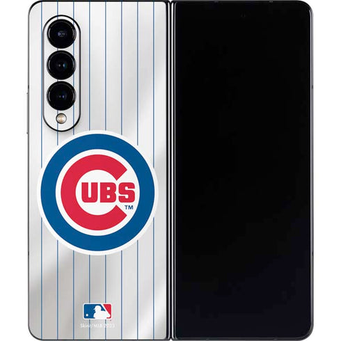 MLB Chicago Cubs Home Jersey Galaxy Z Fold4 5G Skin