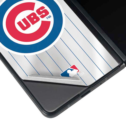 MLB Chicago Cubs Home Jersey Galaxy Z Fold4 5G Skin