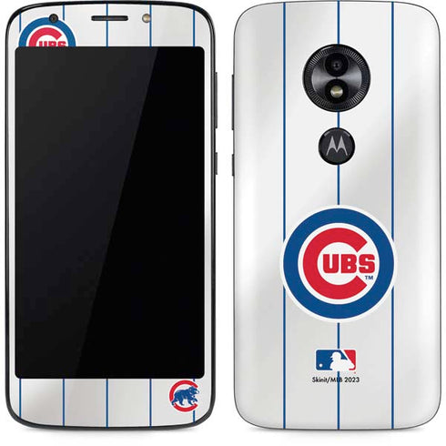 MLB Chicago Cubs Home Jersey Moto E5 Play Skin
