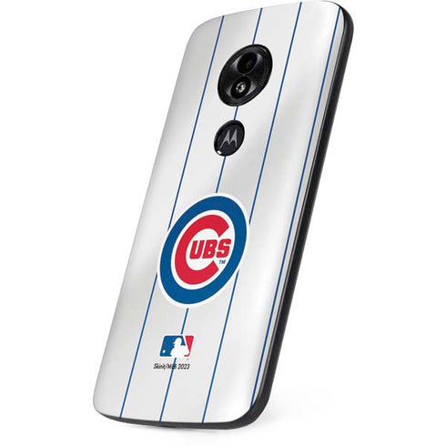 MLB Chicago Cubs Home Jersey Moto E5 Play Skin