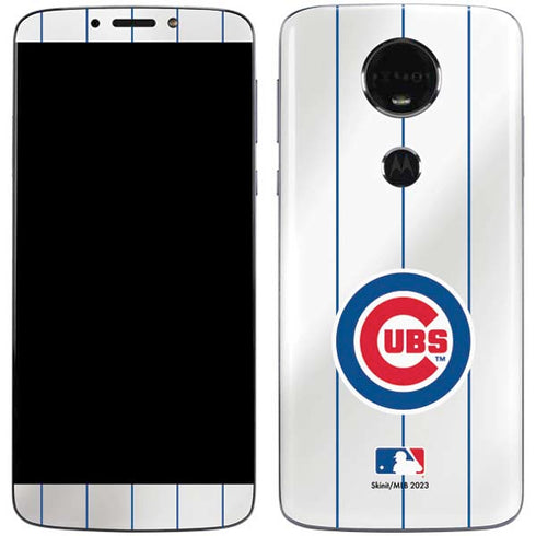 MLB Chicago Cubs Home Jersey Moto E5 Plus Skin
