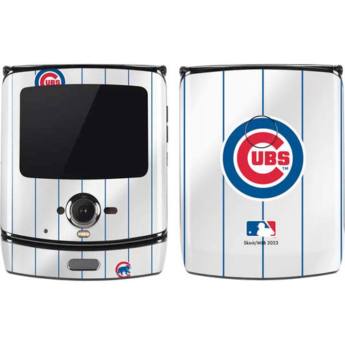 MLB Chicago Cubs Home Jersey Motorola RAZR Skin