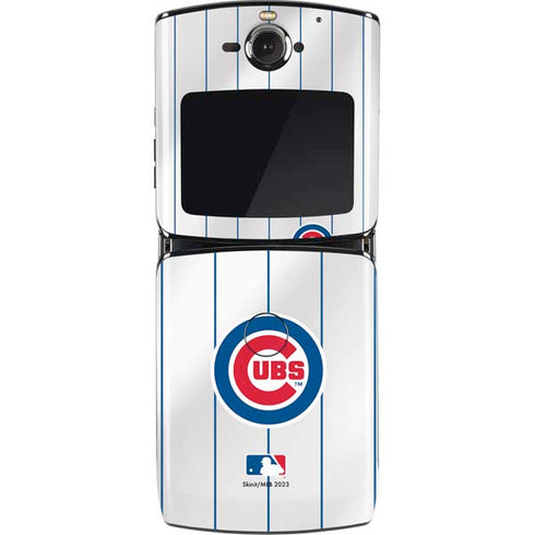 MLB Chicago Cubs Home Jersey Motorola RAZR Skin
