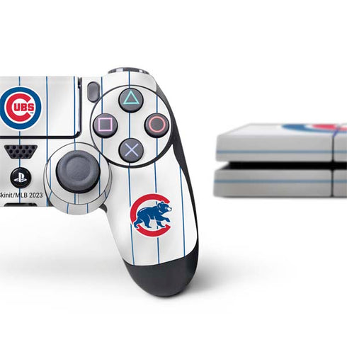 MLB Chicago Cubs Home Jersey PS4 Console and Controller Bundle Skin