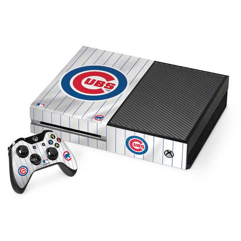 MLB Chicago Cubs Home Jersey Xbox One Console and Controller Bundle Skin