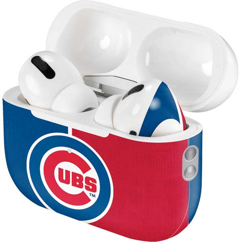 MLB Chicago Cubs Split AirPods Pro 2nd Gen Skin