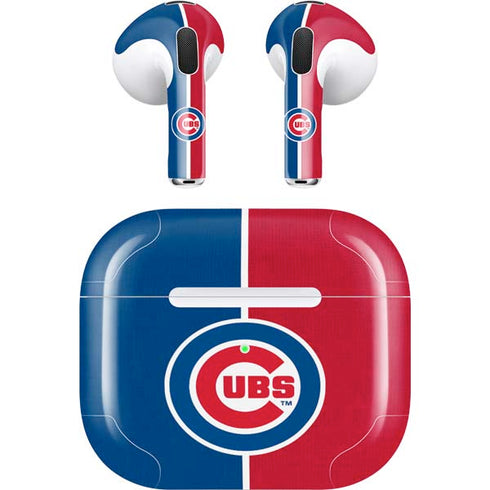 MLB Chicago Cubs Split Apple AirPods (3rd Gen 2021) Skin