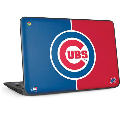 MLB Chicago Cubs Split HP Chromebook Skin