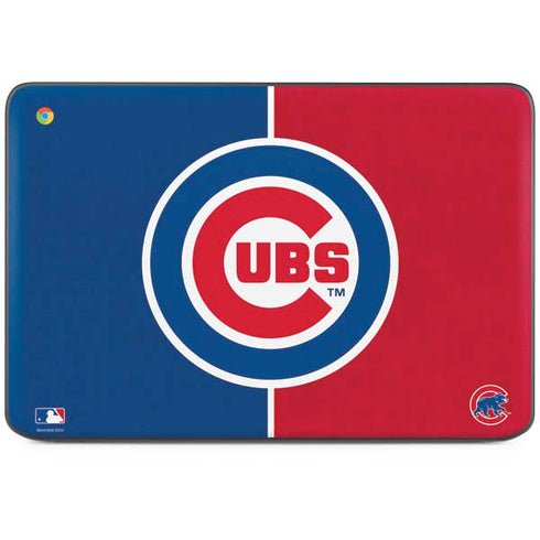 MLB Chicago Cubs Split HP Chromebook Skin