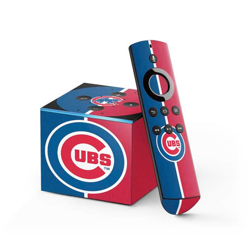 MLB Chicago Cubs Split Fire TV Cube Skin
