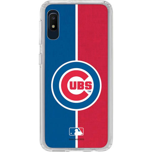 MLB Chicago Cubs Split Galaxy A10e Clear Case