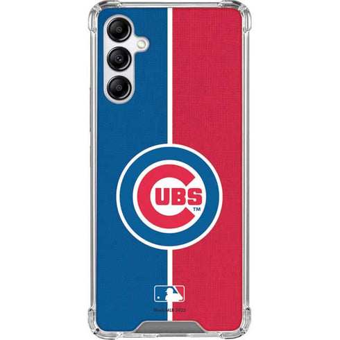 MLB Chicago Cubs Split Galaxy A14 5G Clear Case