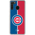MLB Chicago Cubs Split Galaxy A21 Clear Case