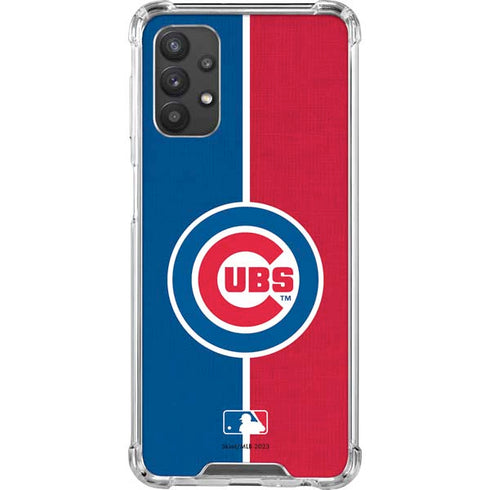 MLB Chicago Cubs Split Galaxy A32 5G Clear Case