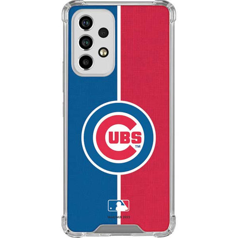 MLB Chicago Cubs Split Galaxy A53 5G Clear Case