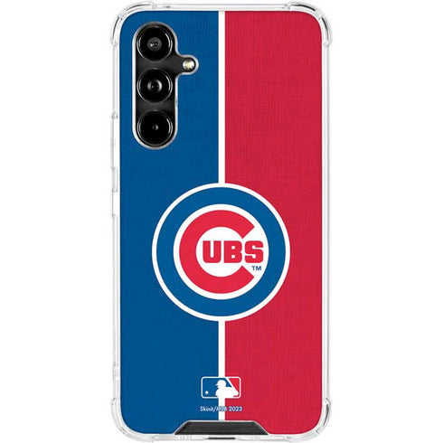 MLB Chicago Cubs Split Galaxy A54 5G Clear Case