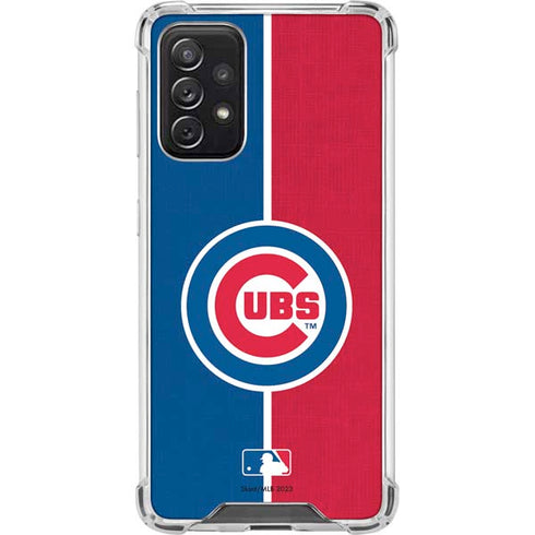 MLB Chicago Cubs Split Galaxy A72 5G Clear Case