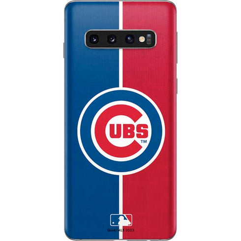 MLB Chicago Cubs Split Galaxy S10 Skin