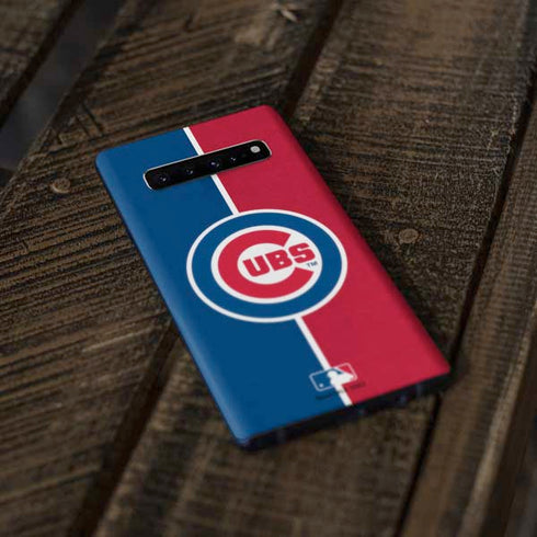 MLB Chicago Cubs Split Galaxy S10 Skin