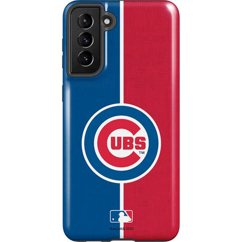 MLB Chicago Cubs Split Galaxy S21 FE Pro Case