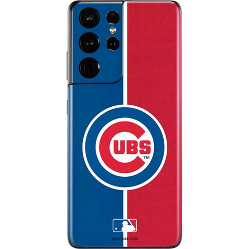 MLB Chicago Cubs Split Galaxy S21 Ultra 5G Skin