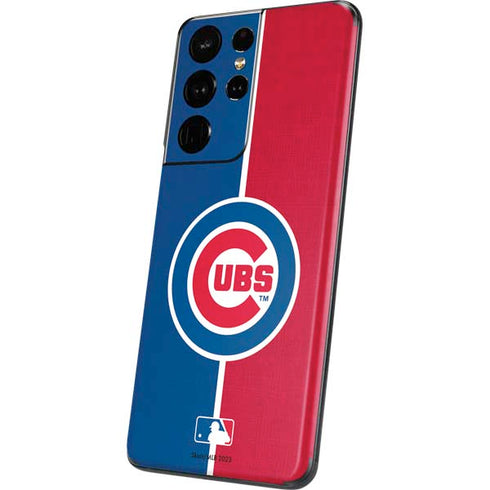 MLB Chicago Cubs Split Galaxy S21 Ultra 5G Skin