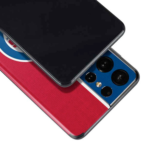 MLB Chicago Cubs Split Galaxy S21 Ultra 5G Skin
