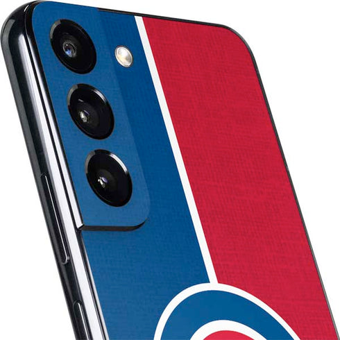 MLB Chicago Cubs Split Galaxy S22 Plus Skin