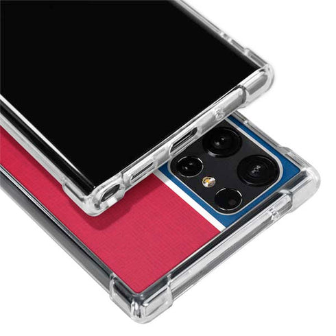 MLB Chicago Cubs Split Galaxy S22 Ultra Clear Case