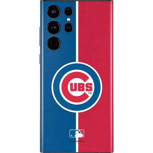 MLB Chicago Cubs Split Galaxy S22 Ultra Skin