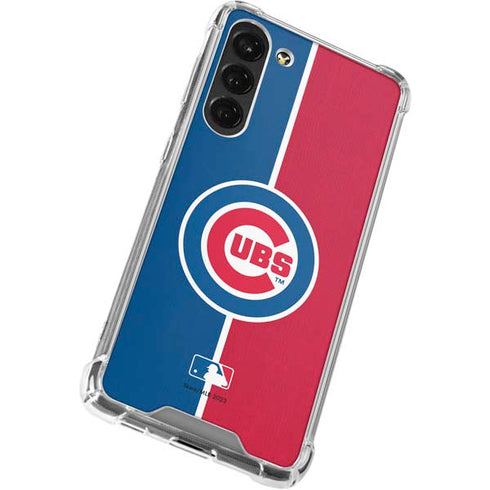 MLB Chicago Cubs Split Galaxy S23 Plus Clear Case