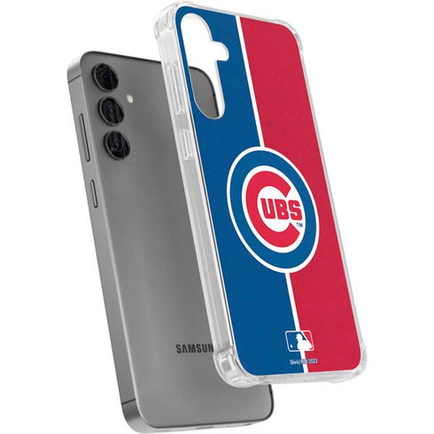 MLB Chicago Cubs Split Galaxy S24 Plus Clear Case
