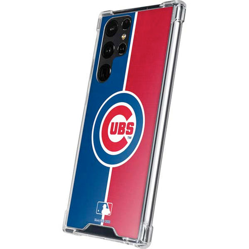 MLB Chicago Cubs Split Galaxy S24 Ultra Clear Case