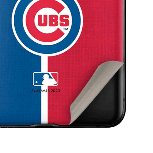 MLB Chicago Cubs Split Galaxy Z Flip Skin