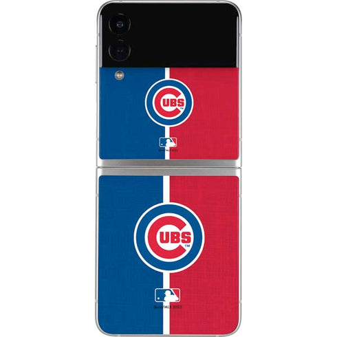 MLB Chicago Cubs Split Galaxy Z Flip3 5G Skin