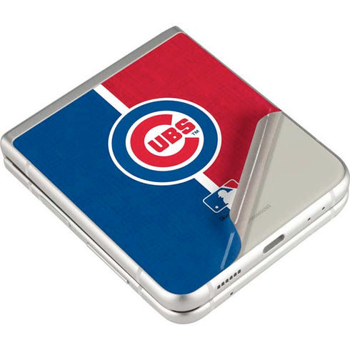 MLB Chicago Cubs Split Galaxy Z Flip3 5G Skin
