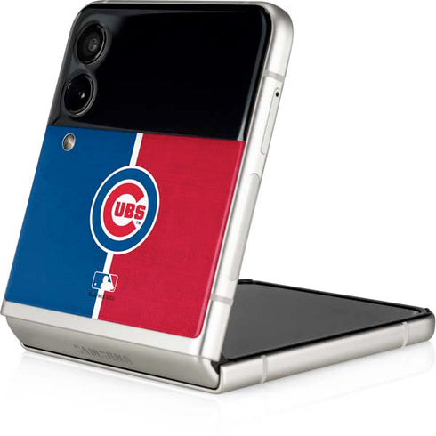 MLB Chicago Cubs Split Galaxy Z Flip3 5G Skin