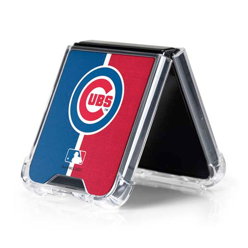 MLB Chicago Cubs Split Galaxy Z Flip5 5G Clear Case